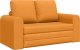 vidaXL Sofa łóżko 2-w-1 Ciemnożółta 148x71x83 cm Tkanina 1