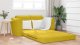 vidaXL Sofa łóżko 2 w 1 Żółta 148x71x83 cm Welur 1