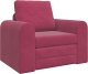 vidaXL Sofa łóżko 2 w 1 Czerwone wino 98x71x83 cm 1