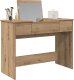 vidaXL Toaletka z lustrem Rękodzielniczy dąb 100x45x76 cm 1