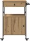 vidaXL Wózek kuchenny Dąb rzemieślniczy 56x43x89,5 cm 4