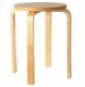 4Living Taboret z drewna brzozy, Ø 39 cm 1