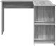 Biurko vidaXL Szare 140 cm x 75 cm 1