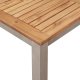 vidaXL Zestaw 7-częściowy z litego drewna akacjowego, Stół do ogrodu 200x90x74.5 cm z litego drewna akacjowego, Składane krzesła ogrodowe 2 szt. z litego drewna akacjowego i metalu, Składane krzesła ogrodowe 4 szt. z litego dr 7
