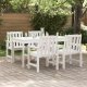 vidaXL Krzesełka do jadalni w ogrodzie 4 szt. Białe 65,5x55,5x88 cm HDPE, Krzesełka do jadalni w ogrodzie 2 szt. Białe HDPE 1