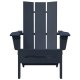 Krzesła składane vidaXL Adirondack 2 szt. Granatowe 74.5x80.5x90 cm HDPE, Składane krzesło vidaXL Adirondack Granatowe 74.5x80.5x90 cm HDPE 4