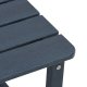 vidaXL Zestaw leżaków ogrodowych 3 części granatowy HDPE, leżak granatowy 53x162x98.5 cm HDPE, stolik boczny granatowy 38x38x46 cm HDPE (3335855) 5