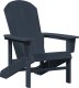 vidaXL Zestaw ogrodowy 3 elementowy Granatowy HDPE, Krzesło Adirondack Granatowe 74x82x91 cm HDPE, Stolik boczny Granatowy 38x38x46 cm HDPE 4
