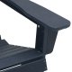 vidaXL Zestaw ogrodowy 3 elementowy Granatowy HDPE, Krzesło Adirondack Granatowe 74x82x91 cm HDPE, Stolik boczny Granatowy 38x38x46 cm HDPE 5