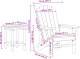 vidaXL Zestaw ogrodowy 3 elementowy Granatowy HDPE, Krzesło Adirondack Granatowe 74x82x91 cm HDPE, Stolik boczny Granatowy 38x38x46 cm HDPE 7