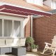 vidaXL Markiza na ramę 2.5 m Burgundowa 2.3x0.2 m 1