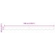 vidaXL Lambrekin dla ramy 3.5 m wielokolorowy 3.3x0.2 m 5