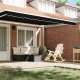 vidaXL Listwa markizy na ramę 4.5 m Czarna 4.3x0.2 m 2
