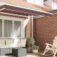 vidaXL Baldachim dla ramy 2.5m brązowy 2.3x0.2m 2
