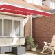 vidaXL Fasada markizy na ramę 2.5 m Czerwona 2.3x0.2 m 2