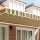VidaXL Markiza na ramę 6 m zielona i żółta 5.8x0.2 m 2
