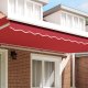 vidaXL Czerwony daszek dla ramy 5 m 4.8x0.2 m 2