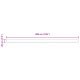 vidaXL Czerwony daszek dla ramy 5 m 4.8x0.2 m 6