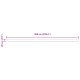 vidaXL Fald markizy dla ramy 6 m Czerwony 5.8x0.2 m 6