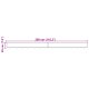 vidaXL Fasada markizy do ramek 3 m Jasnoszary 2.8x0.2 m 6