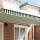 vidaXL Markiza Valance dla ramy 5 m Zielona i Biała 4.8x0.2 m 1