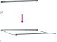 vidaXL Semi-Cassette Awning Frame Retractable Manual Metal 8