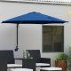 vidaXL Parasol na patio Niebieski Poliester Duży Odchylany 1