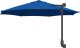 vidaXL Parasol na patio Niebieski Poliester Duży Odchylany 4