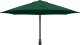 vidaXL Duży Zielony Parasol Patio Metal, Poliester Duży Z regulacją 3
