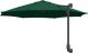 vidaXL Duży Zielony Parasol Patio Metal, Poliester Duży Z regulacją 5