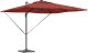 vidaXL Cantilever Roma Parasol z LEDami Terakota 286x285x270 cm Aluminium (42003326) 3