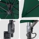 vidaXL Parasol patio Zielony Poliester 300 cm x 300 cm Składany 3
