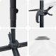 vidaXL Parasol Patio Piasek Daszek z poliesteru 3m 2
