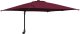 vidaXL Parasol patio Czerwony Bordeaux Tkanina poliestrowa Duży Składany 1
