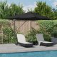 vidaXL vidaXL Parasol Cantilever Roma z LEDami Czarny 352x251x265 cm Aluminium 1