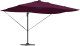 vidaXL Cantilever Roma Parasol with LED Bordeaux Czerwony 352x251x265 cm Aluminium 2