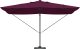 vidaXL Cantilever Roma Parasol with LED Bordeaux Czerwony 352x251x265 cm Aluminium 4