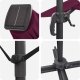 vidaXL Cantilever Roma Parasol with LED Bordeaux Czerwony 352x251x265 cm Aluminium 7