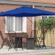vidaXL Niebieski parasol z daszkiem Niebieski (42003348) 1