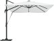 vidaXL Parasol wysięgnikowy z LED Beżowy 352x251x265 cm Aluminium 3