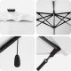 vidaXL Parasol wysięgnikowy z LED Beżowy 352x251x265 cm Aluminium 5