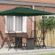 vidaXL Cantilever Roma Parasol Zielony 286x285x265 cm Aluminium 1