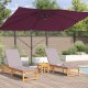 vidaXL Parasol Wysięgnikowy Czerwony Bordeaux Poliester, Stal Duży (42003349) 2