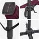 vidaXL Parasol Cantilever Roma z LEDami Bordowy 286x285x270 cm Aluminium (42003357) 4