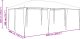 vidaXL Namiot na imprezę Biały 6x4 m PE 4