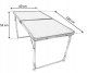 Zestaw biwakowy SC1003  blat ciemne drewno, 4 stołki 4