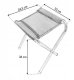 Zestaw biwakowy SC1003  blat ciemne drewno, 4 stołki 5