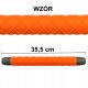 DEKORACYJNY SILIKONOWY WAŁEK DO CIASTA 35,5cm BRUNBESTE BB-3324 POMARAŃCZOWY 2