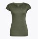 Koszulka puez melange dry ss tee women-dark olive melange-38 (m) SALEWA 1