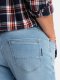 Dopasowane jeansowe spodnie męskie SLIM FIT z elastanem  błękitne V3 OM-PADP-0214 XL 5